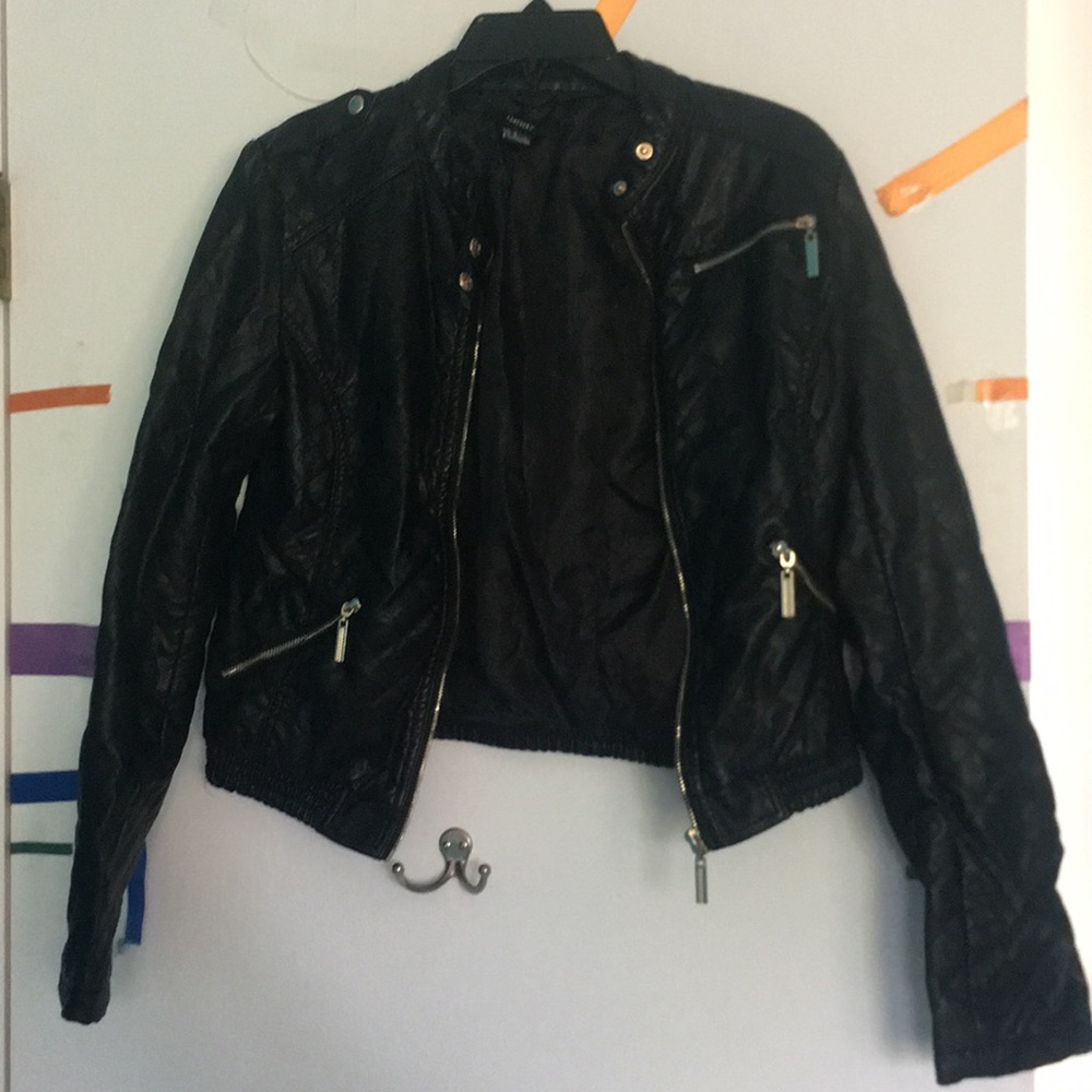 Medium Forever 21 Faux Leather Jacket
